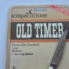 Vintage Schrade USA 77OT Improved Muskrat Old Timer Knife 2-Blade NIP NOS Sealed