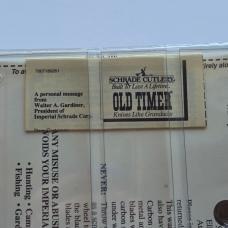 Vintage Schrade USA 96OTS Bearhead Trapper Knife Pick Tweezers Sheath NIP NOS Sealed