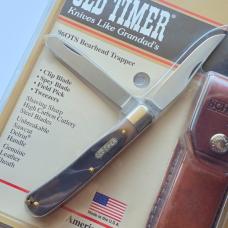 Vintage Schrade USA 96OTS Bearhead Trapper Knife Pick Tweezers Sheath NIP NOS Sealed
