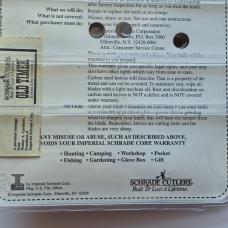Vintage Schrade USA 96OTS Bearhead Trapper Knife Pick Tweezers Sheath NIP NOS Sealed