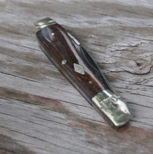 Rough Rider RR1769 3 12quot Closed Factory Mint Red Backed Bone Handles Long Warncliff Blade