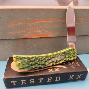 2025 Case Green Apple Bone Peach Seed Jig Sod Buster Jr