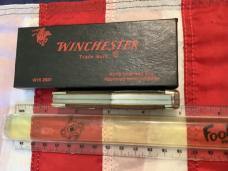 1987 Winchester Coffin Jack Knife (Mdl# 2921) w/ Nice Brown Bone Handles Handles -.NOS in orig box