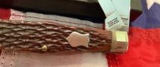1987 Winchester Coffin Jack Knife (Mdl# 2921) w/ Nice Brown Bone Handles Handles -.NOS in orig box