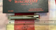 1987 Winchester Coffin Jack Knife (Mdl# 2921) w/ Nice Brown Bone Handles Handles -.NOS in orig box