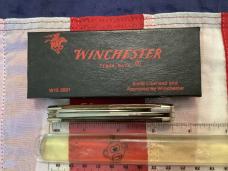 1987 Winchester Coffin Jack Knife (Mdl# 2921) w/ Nice Brown Bone Handles Handles -.NOS in orig box