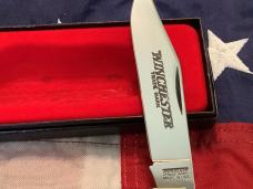 1988 Winchester XL Moose Knife (Mdl# 2913 1/2) w/ Nice Brown Bone Handles Handles -.NOS in orig box
