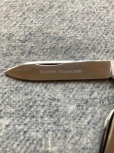 RARE Antique ULSTER KNIFE CO., Etched, STAINLESS Pen Knife - MINT