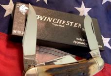 1991 Winchester Sowbelly Stockman (Mdl# 3949S) w/ Super Stag Handles -NOS in orig box