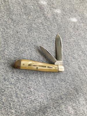 Antique ULSTER KNIFE CO Etched 22430PK Dog-Leg Jack Pocket Knife