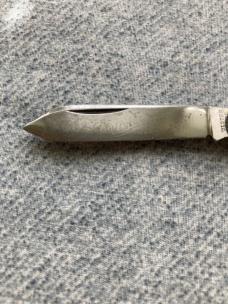 Antique ULSTER KNIFE CO., Etched, #22430PK, Dog-Leg Jack Pocket Knife