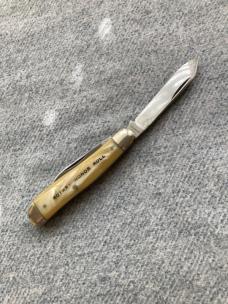 Antique ULSTER KNIFE CO., Etched, #22430PK, Dog-Leg Jack Pocket Knife