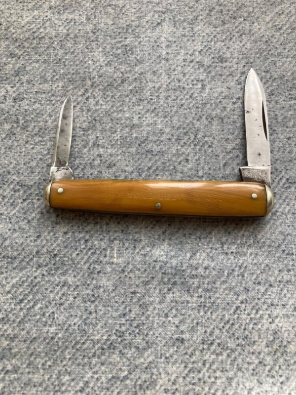 Antique ULSTER KNIFE CO., Waterfall Handles, HOLYOKE BELTING CO., Swell-End Pen Knife Antique ULSTER KNIFE CO., Waterfall Handles, HOLYOKE BELTING CO., Swell-End Pen Knife