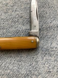Antique ULSTER KNIFE CO., Waterfall Handles, HOLYOKE BELTING CO., Swell-End Pen Knife