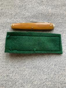 Antique ULSTER KNIFE CO., Waterfall Handles, HOLYOKE BELTING CO., Swell-End Pen Knife