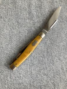 RARE Antique BLISH-MIZE HDWR CO. & SILLIMAN, Waterfall Handles, Punch-Blade Stockman's Pocket Knife