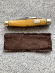 RARE Antique BLISH-MIZE HDWR CO. & SILLIMAN, Waterfall Handles, Punch-Blade Stockman's Pocket Knife