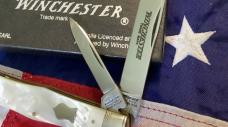 1991 Winchester Coffin Jack Knife (Mdl# 2921 P) Brilliant Mother of Pearl Handles -NOS in orig box