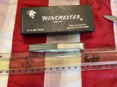 1991 Winchester Coffin Jack Knife (Mdl# 2921 P) Brilliant Mother of Pearl Handles -NOS in orig box