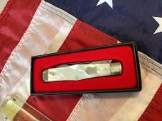 1991 Winchester Coffin Jack Knife (Mdl# 2921 P) Brilliant Mother of Pearl Handles -NOS in orig box