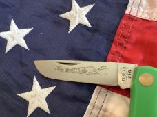 1991 Case xx Sodbuster Jr (MDL# 2137) Knife with Nice Green Synthetic Handles -NOS