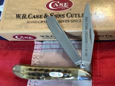 Case xx Pearl Premier Peanut w/ Mother of Pearl Shield (Mdl# 6220 1/2 SS) w/ Green Bone Handles