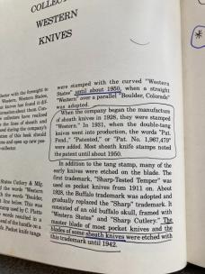 Vintage WESTERN STATES, "The Knifemakers Who Went West" w/Original Price Guide by Harvey Platts
