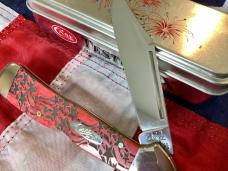 Case xx Copperlock (Mdl# 61549L SS) w/ Super Red Bone Handles +Floating Stars Art -NOS