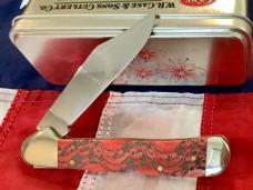 Case xx Copperlock (Mdl# 61549L SS) w/ Super Red Bone Handles +Floating Stars Art -NOS