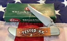 USED -Case xx 2003 Mid Folding Hunter (MDL# 6143) w/ Great Midnight Bone Handles -NOS in Orig box