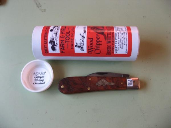 GREAT EASTERN 930126L FARM AND FIELD WOOD CVARVER ANTIQUE WORMY CHESTNUT #2 GREAT EASTERN 930126L FARM AND FIELD WOOD CVARVER ANTIQUE WORMY CHESTNUT #2