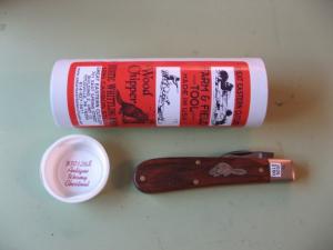 GREAT EASTERN 930126S FARM AND FIELD WOOD CVARVER ANTIQUE WORMY CHESTNUT 1