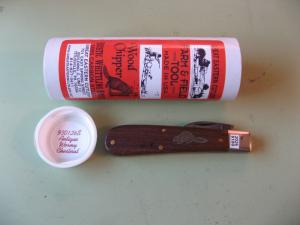 GREAT EASTERN 930126S FARM AND FIELD WOOD CVARVER ANTIQUE WORMY CHESTNUT 2