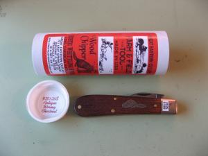 GREAT EASTERN 930126S FARM AND FIELD WOOD CVARVER ANTIQUE WORMY CHESTNUT 3