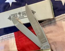 Boker Tree Brand (Mdl# 4525) Trapper w/ Sweet Stag Handles -NOS