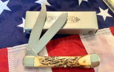 Boker Tree Brand (Mdl# 4525) Trapper w/ Sweet Stag Handles -NOS