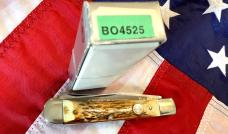 Boker Tree Brand (Mdl# 4525) Trapper w/ Sweet Stag Handles -NOS