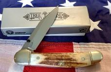 Boker Tree Brand (Mdl# 4610) Thumb Assist Copperlock w/ Sweet Stag Handles -NOS