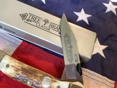 Boker Tree Brand (Mdl# 4610) Thumb Assist Copperlock w/ Sweet Stag Handles -NOS