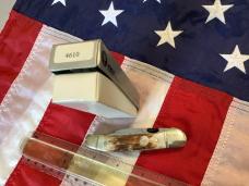 Boker Tree Brand (Mdl# 4610) Thumb Assist Copperlock w/ Sweet Stag Handles -NOS