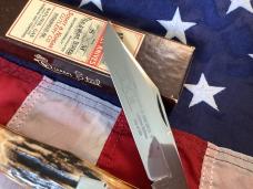 1994 Schatt & Morgan IBCA Club Large Folding Hunter with Great Stag Slab Handles -NOS
