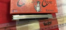 Colonel Coon 4" Congress Knife w/  Prater Coon Stripe Handles +Orig Box