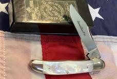 Queen Cutlery Copperhead Knife (MDL# 41 Pearl) w/ Super Firey Mother of Pearl Handles -NOS