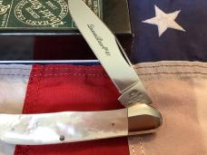 Queen Cutlery Copperhead Knife (MDL# 41 Pearl) w/ Super Firey Mother of Pearl Handles -NOS