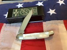 Queen Cutlery Copperhead Knife (MDL# 41 Pearl) w/ Super Firey Mother of Pearl Handles -NOS