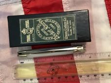 Queen Cutlery Copperhead Knife (MDL# 41 Pearl) w/ Super Firey Mother of Pearl Handles -NOS