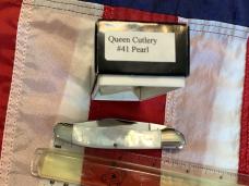 Queen Cutlery Copperhead Knife (MDL# 41 Pearl) w/ Super Firey Mother of Pearl Handles -NOS