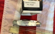 Queen Cutlery Copperhead Knife (MDL# 41 Pearl) w/ Super Firey Mother of Pearl Handles -NOS