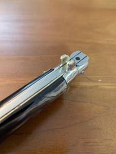 1950'S 33CM-13 INCH OVAL M. ITALY BRAZILIAN HORN 5 MM BAYONET PICKLOCK NICKEL SILVER EVERYTHING 