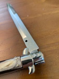 1950'S 33CM-13 INCH OVAL M. ITALY BRAZILIAN HORN 5 MM BAYONET PICKLOCK NICKEL SILVER EVERYTHING 